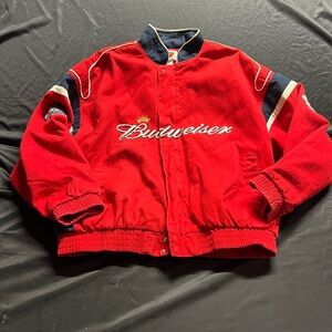 Budweiser Red Men's Bomber varsity jacket